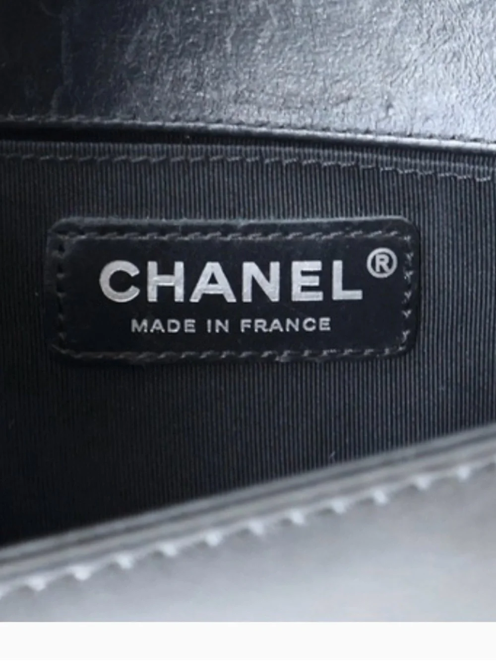 CHANEL Boy 2-Way Chain Shoulder Bag Black Brown Quilted Top Handle 8”